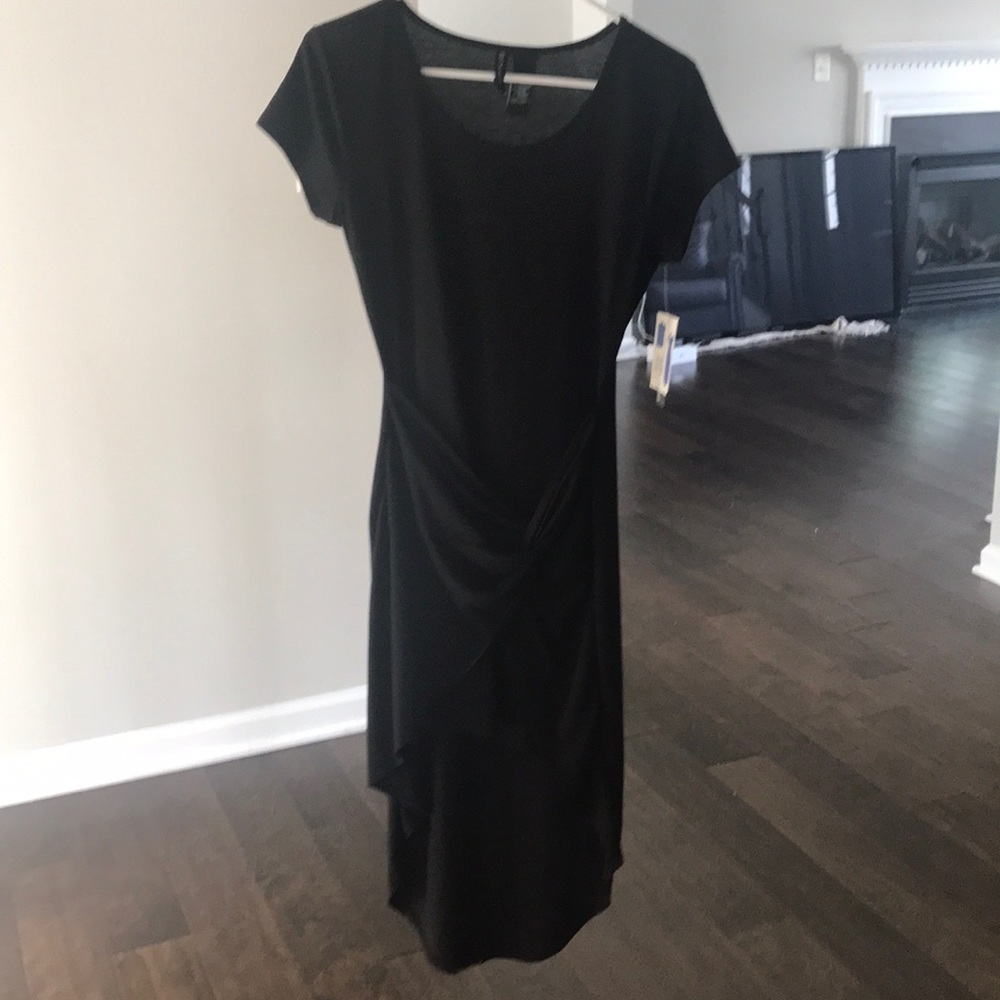 Black midi dress with tags